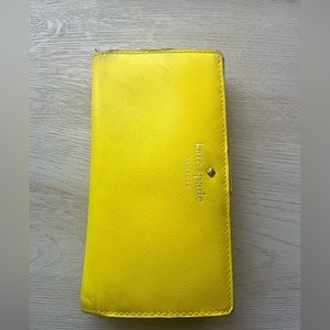 Yellow Kate Spade Wallet